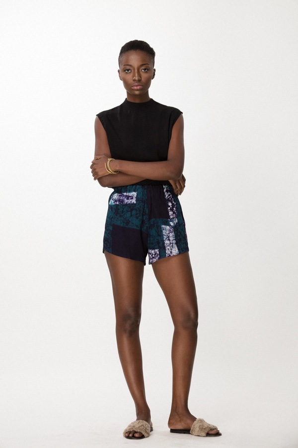 Osei-Duro Dash Shorts in Navy Rubics Osei-Duro Dash Shorts in Navy Rubics