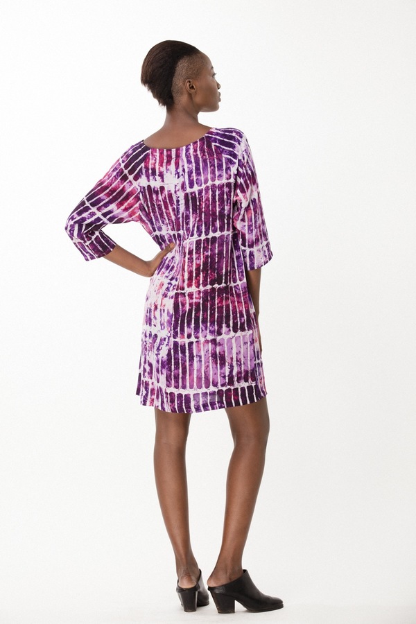 Osei-Duro Linter Dress in Fuchsia Chalk Osei-Duro Linter Dress in Fuchsia Chalk