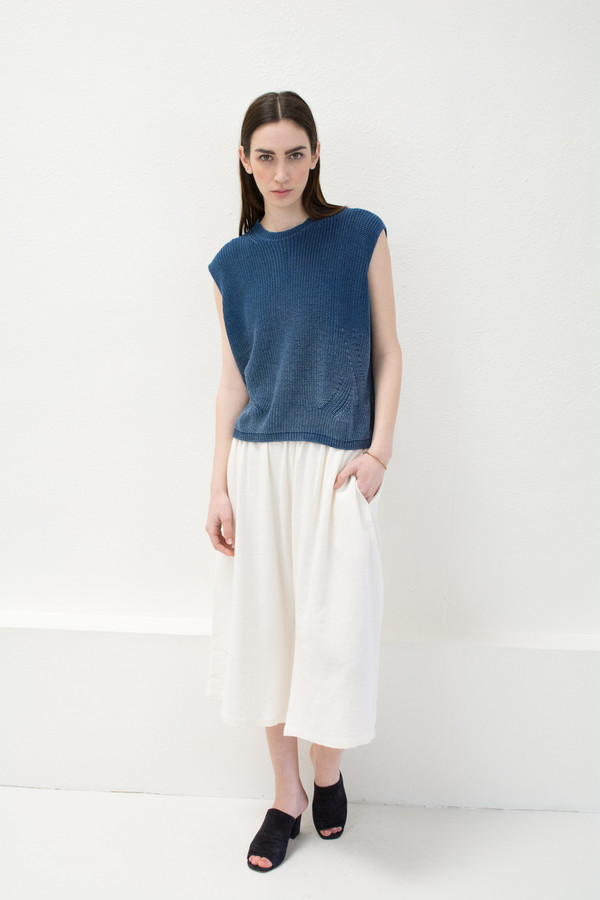 Micaela Greg Indigo Wave Vest Micaela Greg Indigo Wave Vest