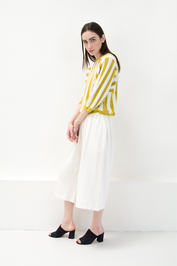 Reverse Stripe Citron Sweater Reverse Stripe Citron Sweater