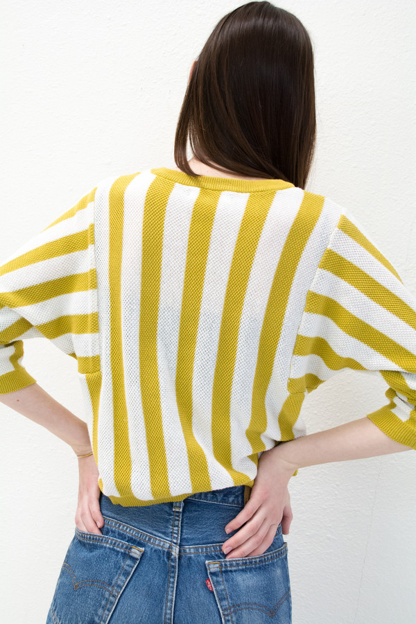 Reverse Stripe Citron Sweater Reverse Stripe Citron Sweater
