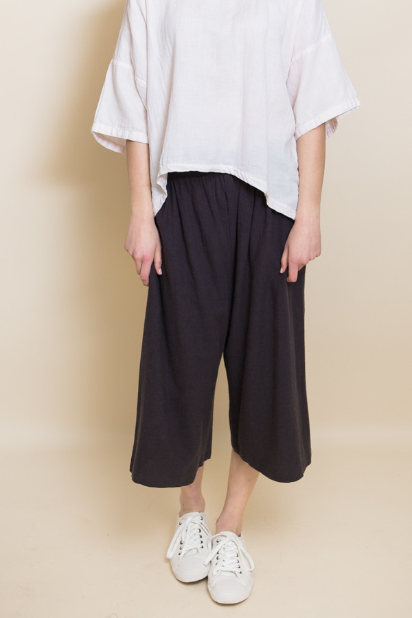 Micaela Greg Linen Culotte / Black Micaela Greg Linen Culotte / Black