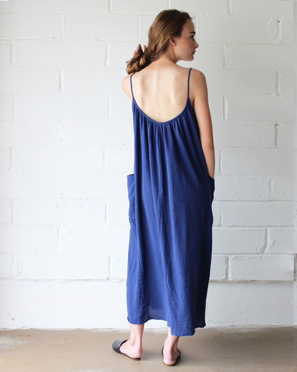Esby LYLA SLIP DRESS - INDIGO Esby LYLA SLIP DRESS - INDIGO