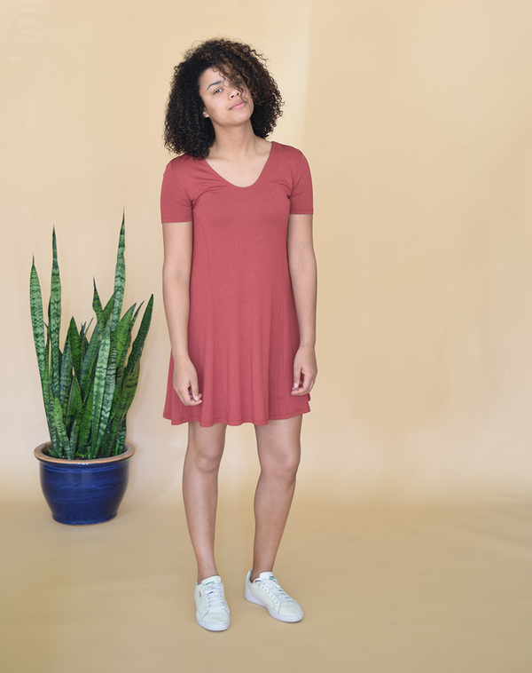 Yerse Simple Tee Dress Yerse Simple Tee Dress