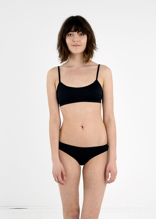 Baserange Black Spaghetti Swimtop Baserange Black Spaghetti Swimtop