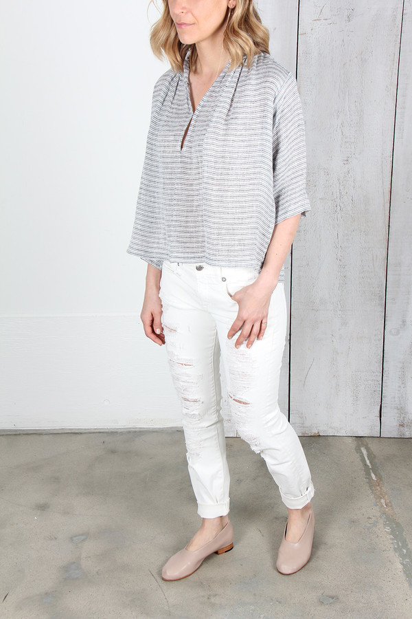 APIECE APART AGATA SHIRRED TOP APIECE APART AGATA SHIRRED TOP