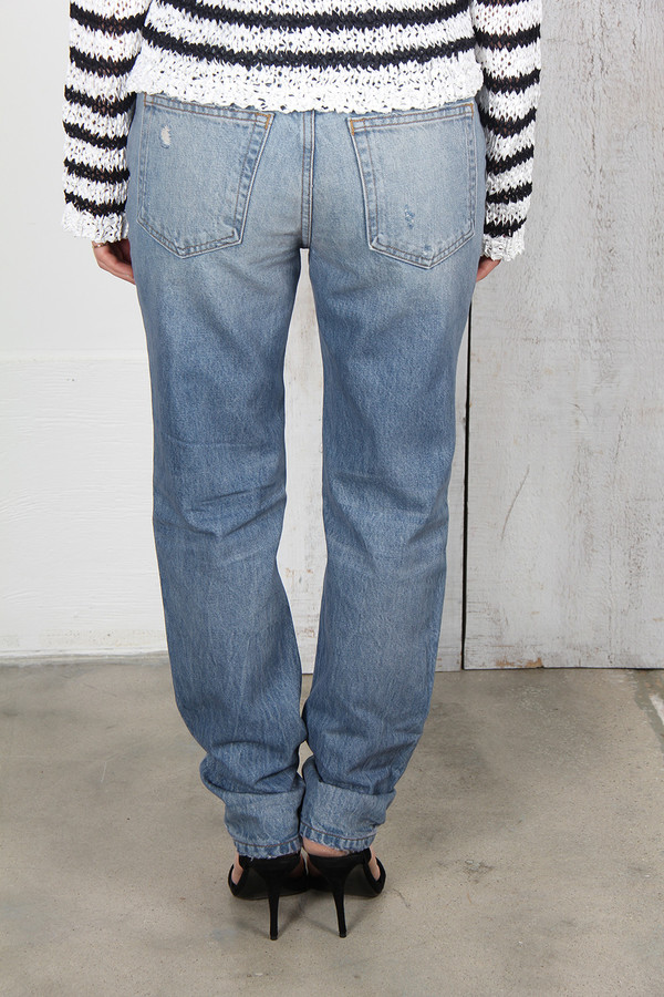 T By Alexander Wang WANG 003 DESTROYED BOY FIT DENIM T By Alexander Wang WANG 003 DESTROYED BOY FIT DENIM