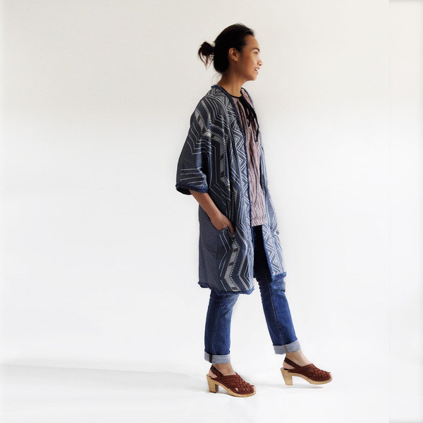 Conditions Apply CHAMBRAY EMBROIDERED COAT Conditions Apply CHAMBRAY EMBROIDERED COAT