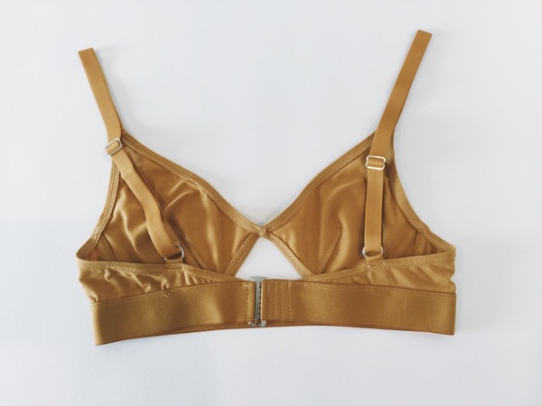 The Nude Label Cut Out Bra in Caramel The Nude Label Cut Out Bra in Caramel
