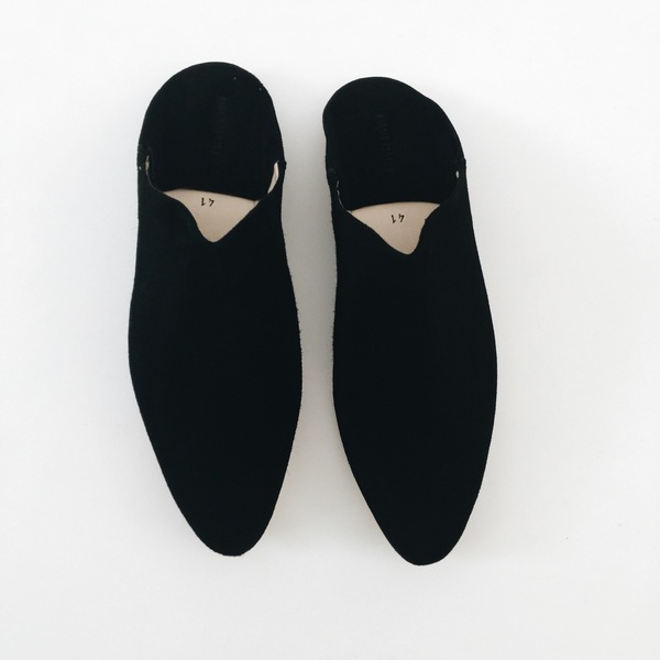 Carrie Forbes Babouche in Black Suede Carrie Forbes Babouche in Black Suede
