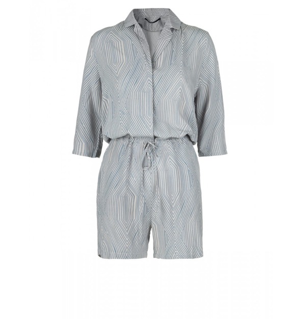 Just Female Hector Playsuit Blue/White Just Female Hector Playsuit Blue/White