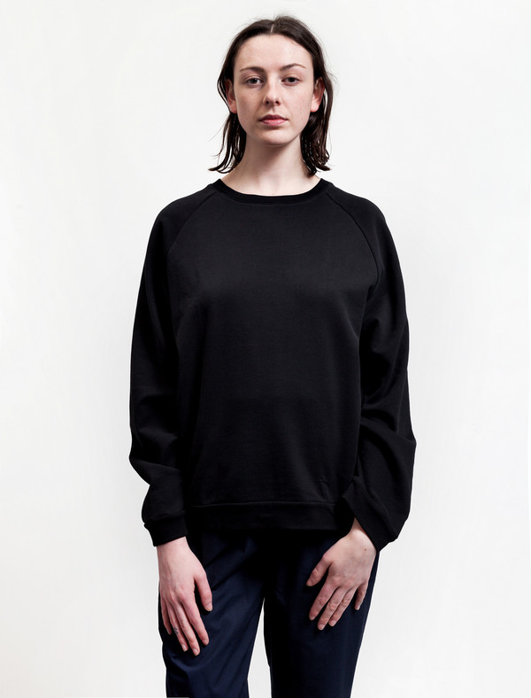 Organic by John Patrick French Terry Sweatshirt Black Organic by John Patrick French Terry Sweatshirt Black