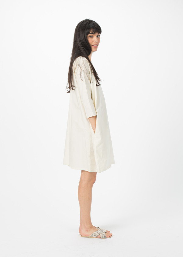 Organic by John Patrick Broadcloth Slim Sleeve Dress Organic by John Patrick Broadcloth Slim Sleeve Dress
