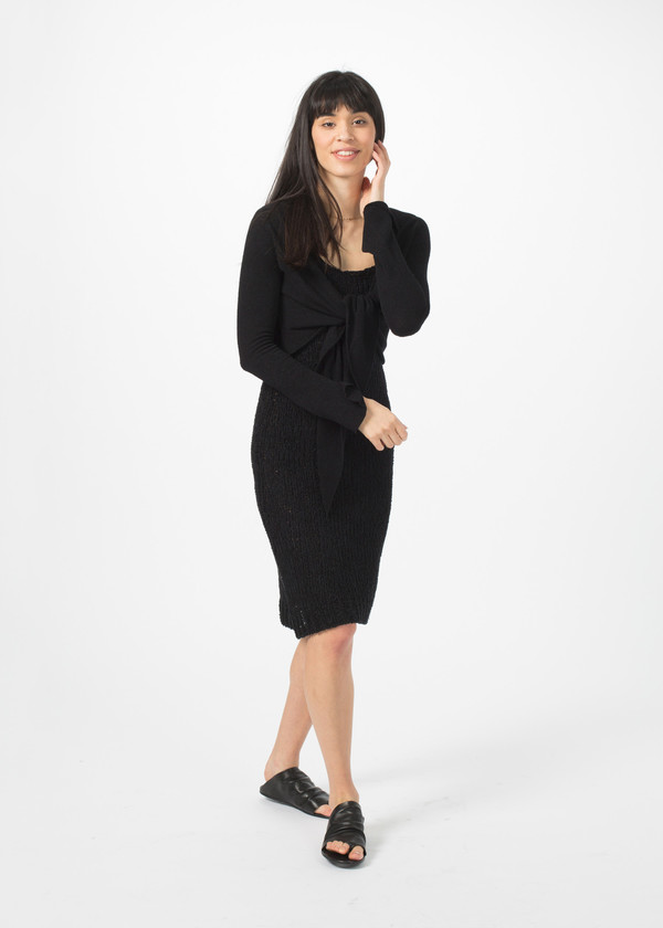Hannes Roether Twist Cardigan - Black Hannes Roether Twist Cardigan - Black