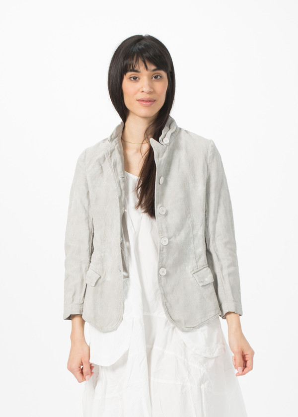 Rundholz Dip Woven Linen Blend Jacket - Grey Rundholz Dip Woven Linen Blend Jacket - Grey