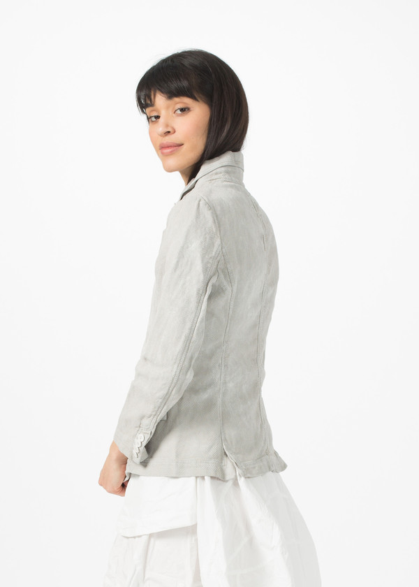 Rundholz Dip Woven Linen Blend Jacket - Grey Rundholz Dip Woven Linen Blend Jacket - Grey