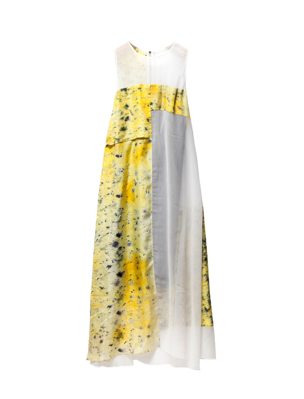 Christopher Raeburn Panelled Sleeveless Dress Saffron Christopher Raeburn Panelled Sleeveless Dress Saffron