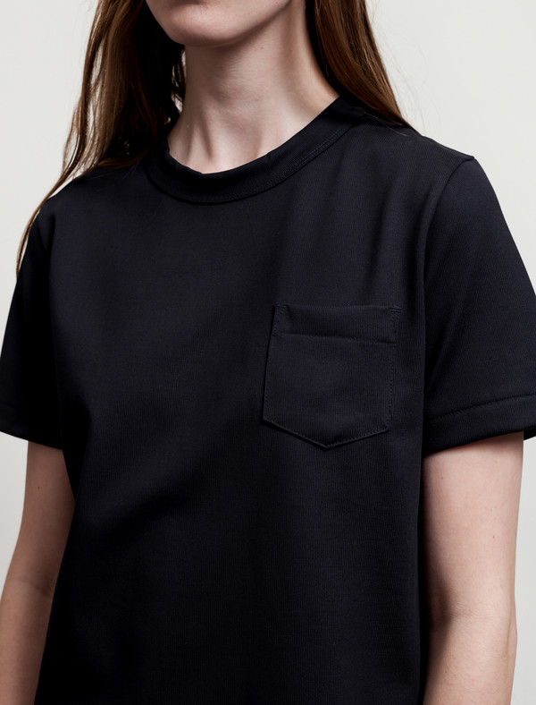Niuhans Heavyweight Cotton Pocket Tee Navy Niuhans Heavyweight Cotton Pocket Tee Navy