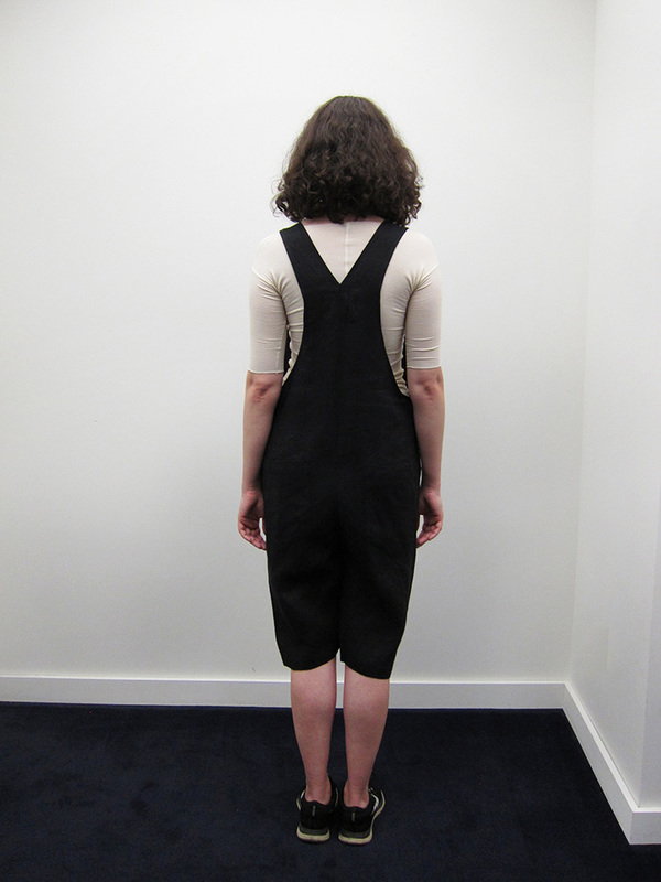 69 Minimal Overalls, Black Linen 69 Minimal Overalls, Black Linen