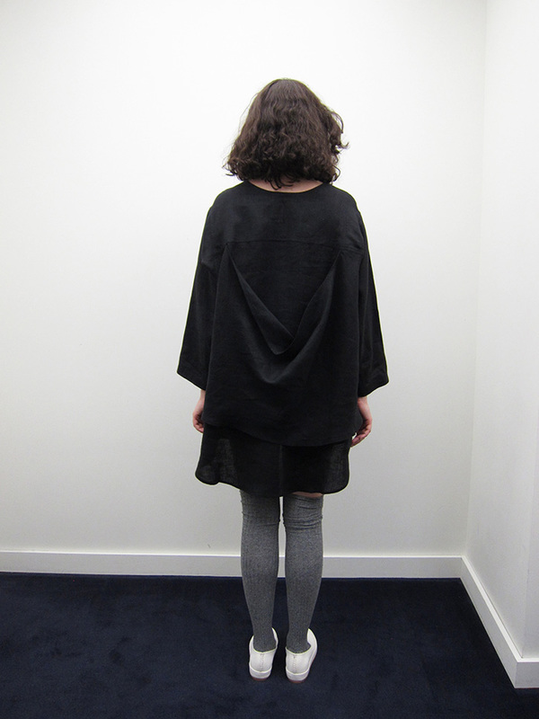 69 Whatever Dress, Black Linen 69 Whatever Dress, Black Linen