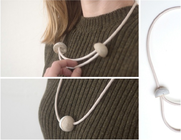 Jujumade sliced sphere necklace Jujumade sliced sphere necklace