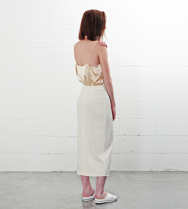 Ganni Vanilla Ice White Tailor Skirt Ganni Vanilla Ice White Tailor Skirt