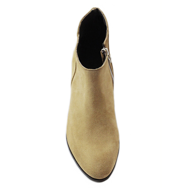 Cartel Footwear Bootie - Clara Beige Suede Cartel Footwear Bootie - Clara Beige Suede
