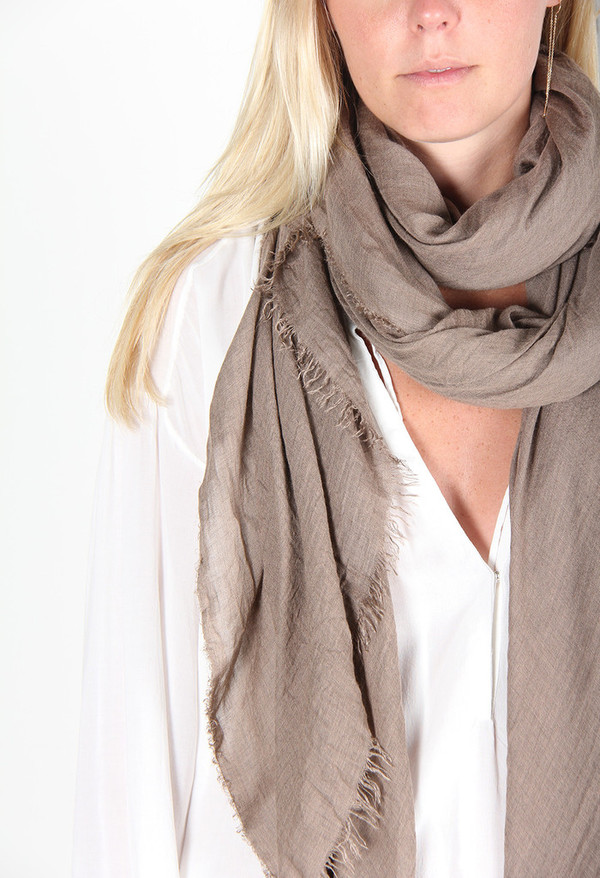 FALIERO SARTI AZZURRA SCARF - TAUPE FALIERO SARTI AZZURRA SCARF - TAUPE