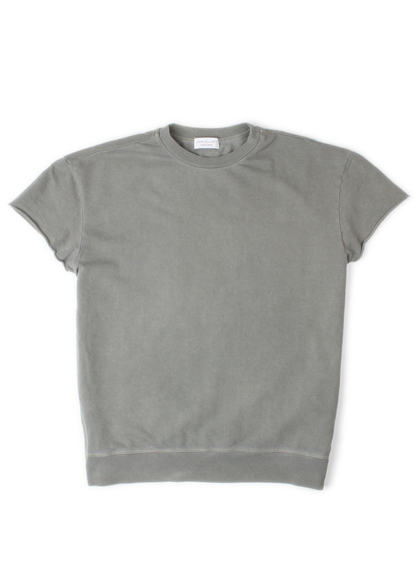 Men's John Elliott Oversized SS Crew Sweatshirt Olive Men's John Elliott Oversized SS Crew Sweatshirt Olive