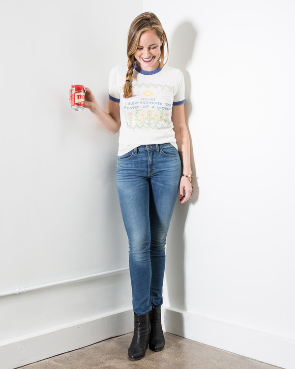 Stoned Immaculate Feminist Ringer Tee Stoned Immaculate Feminist Ringer Tee