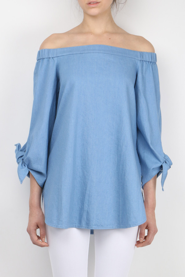 Neo Twill Off Shoulder Tunic Neo Twill Off Shoulder Tunic
