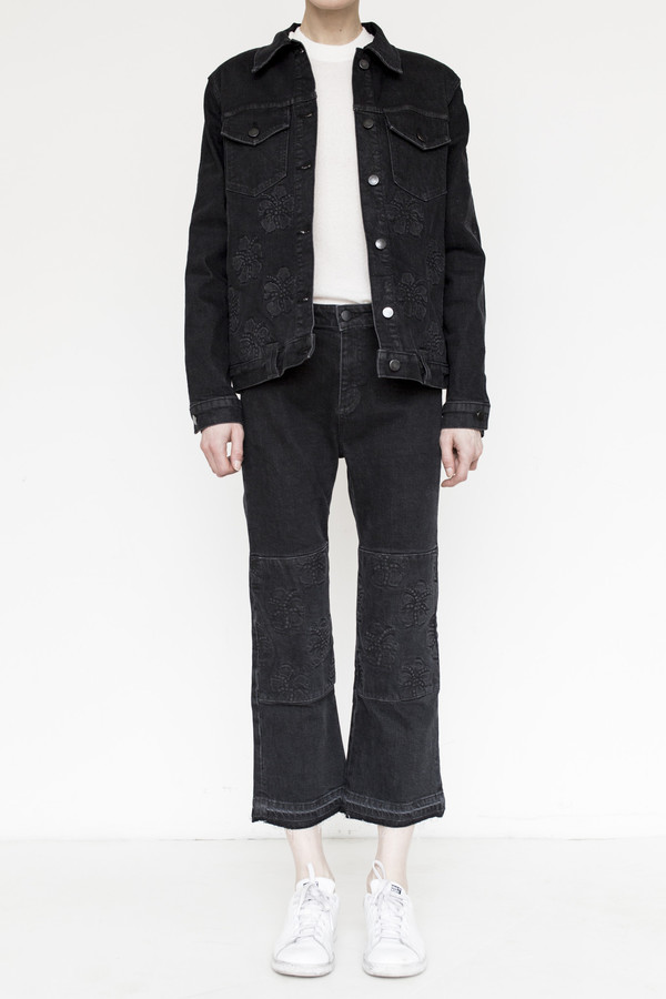 Alyssa Less Cotton Cropped Flare Alyssa Less Cotton Cropped Flare
