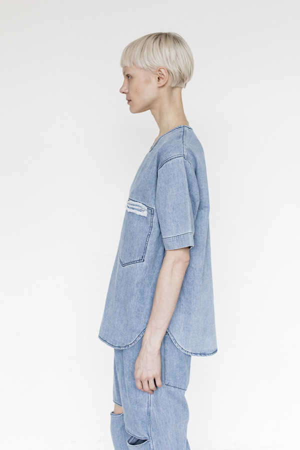 69 Cotton Slit Pocket Tee 69 Cotton Slit Pocket Tee