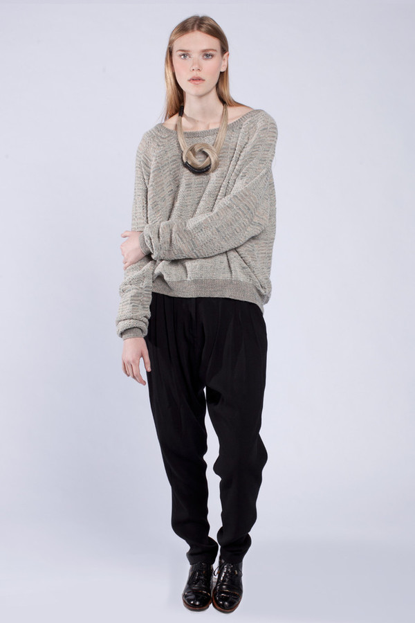 Micaela Greg Chalked Raglan Sweater Micaela Greg Chalked Raglan Sweater