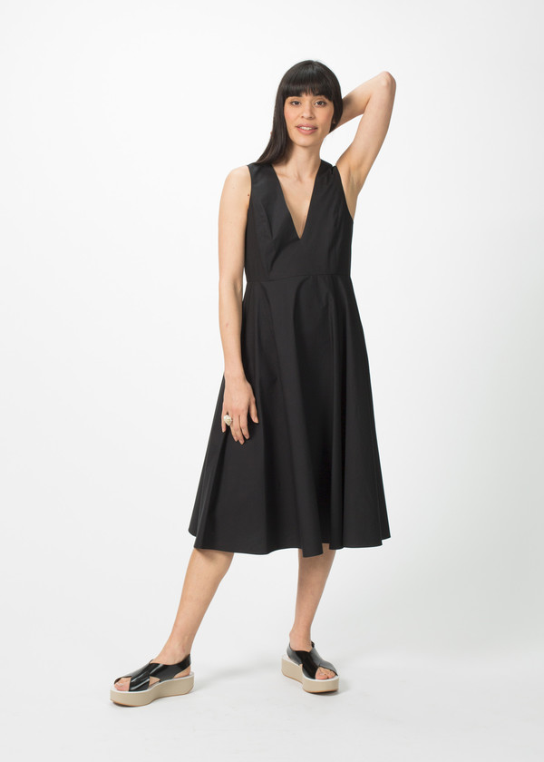 Organic by John Patrick V-Neck Full Skirt Dress Organic by John Patrick V-Neck Full Skirt Dress