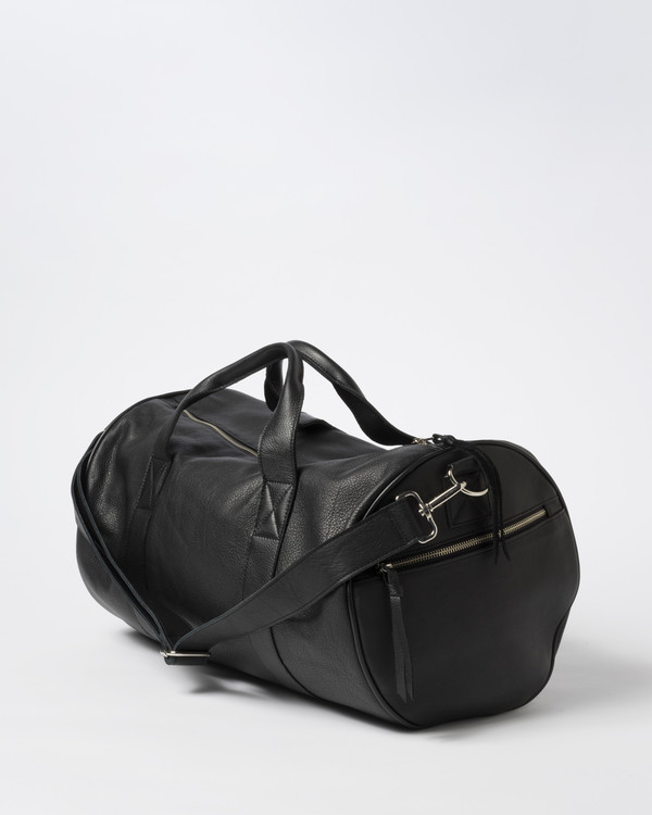 Clyde Duffel Bag in Black Leather Clyde Duffel Bag in Black Leather