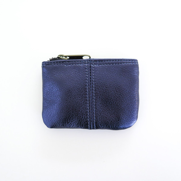 Erica Tanov metallic leather coin pouch Erica Tanov metallic leather coin pouch