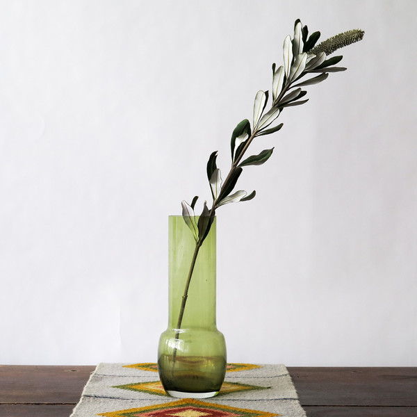 mid-century glass vase mid-century glass vase
