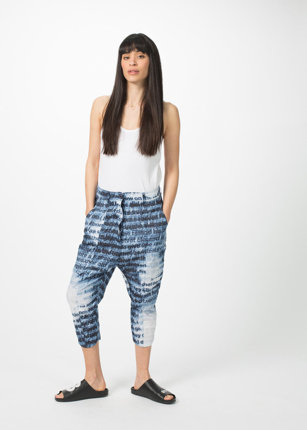 Rundholz BL Cropped Text Pants Rundholz BL Cropped Text Pants