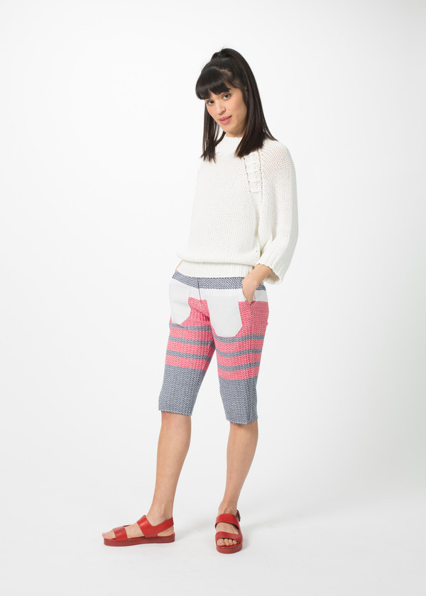 Sayaka Davis Lace-Up Raglan Sweater Sayaka Davis Lace-Up Raglan Sweater