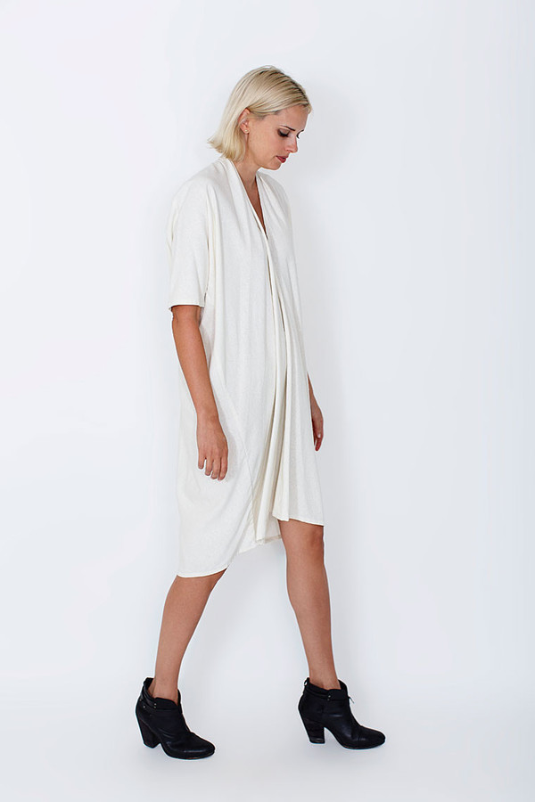 Miranda Bennett Muse Dress, Oversized, Silk in Natural Miranda Bennett Muse Dress, Oversized, Silk in Natural