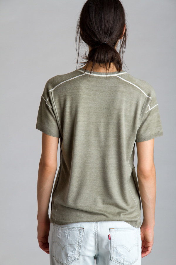 Paychi Guh Square Tee Olive Paychi Guh Square Tee Olive