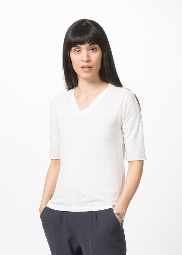 Kristensen du Nord Hi-Lo V-Neck Tee Kristensen du Nord Hi-Lo V-Neck Tee