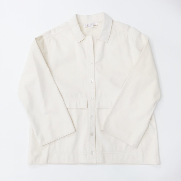 Johan Vintage Ivory Ultrasuede Work Jacket Johan Vintage Ivory Ultrasuede Work Jacket