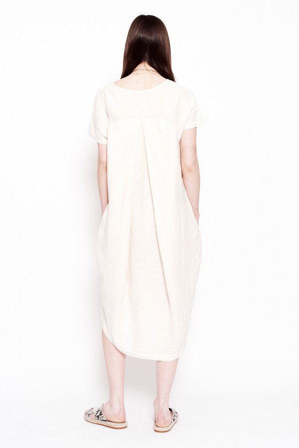 Black Crane Pleated Cocoon Dress Black Crane Pleated Cocoon Dress