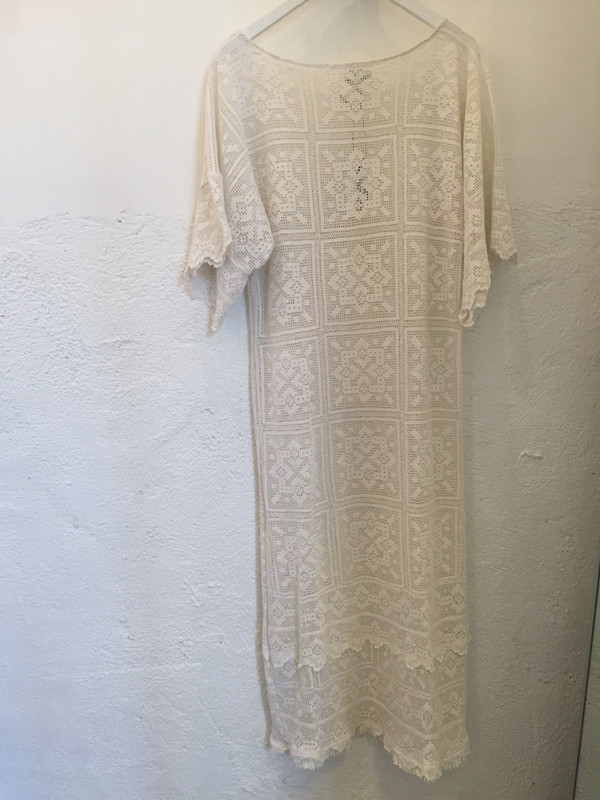 Place Nationale Sleeved Kaftan Crochet Maxi Dress Place Nationale Sleeved Kaftan Crochet Maxi Dress