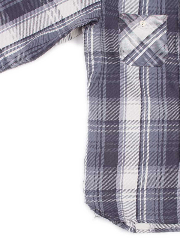 Men's 3Sixteen Flannel Workshirt SS16 Purple Check Men's 3Sixteen Flannel Workshirt SS16 Purple Check
