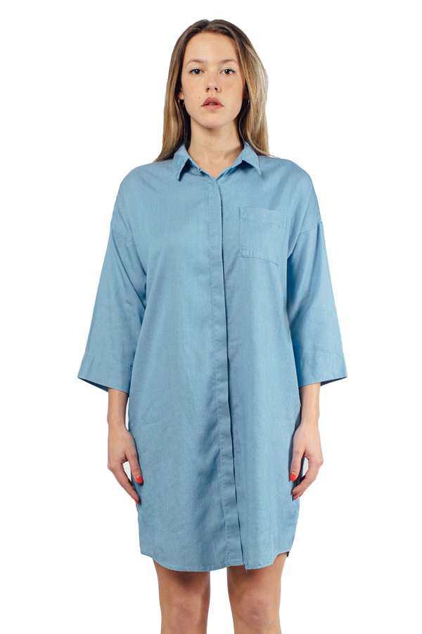 WU+SEN Lowe Chambray Shirt Dress WU+SEN Lowe Chambray Shirt Dress