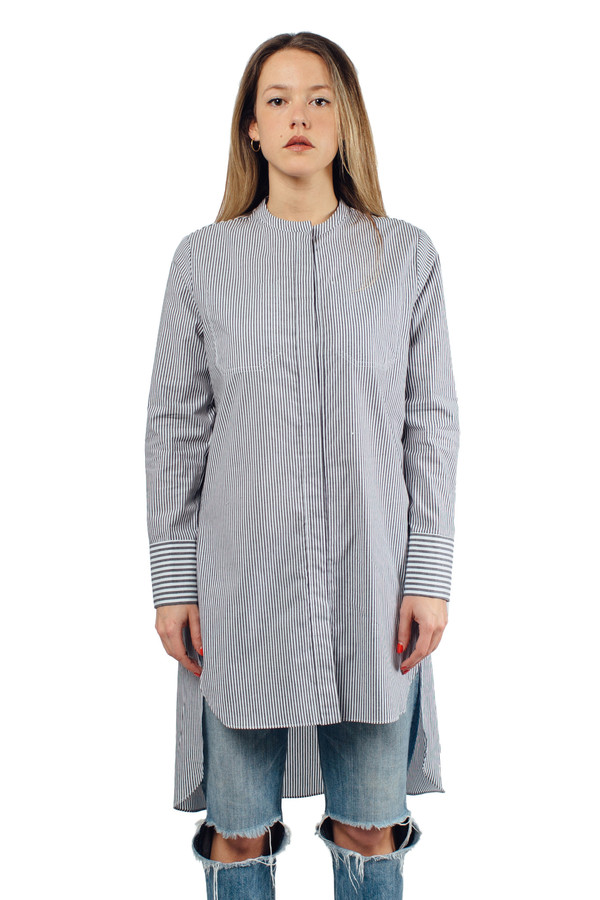WU+SEN Meres Shirt Grey Stripe WU+SEN Meres Shirt Grey Stripe