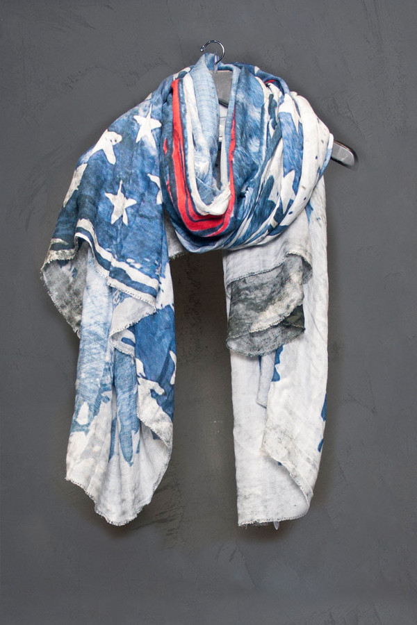 Faliero Sarti American Flag Scarf Faliero Sarti American Flag Scarf